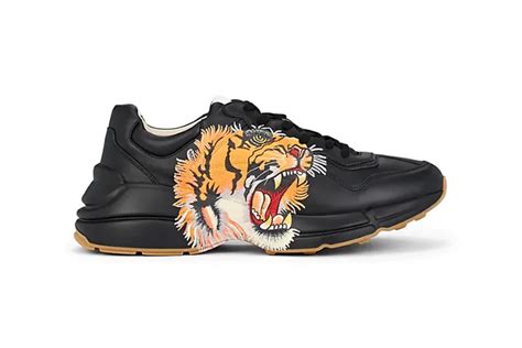 gucci rhyton leather sneaker with tiger|gucci rhyton sneakers price.